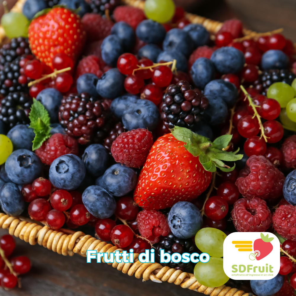 Cassetta frutti di bosco misti per fornitura pasticcerie Bologna